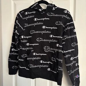 Champion Black Athletic Hoodie